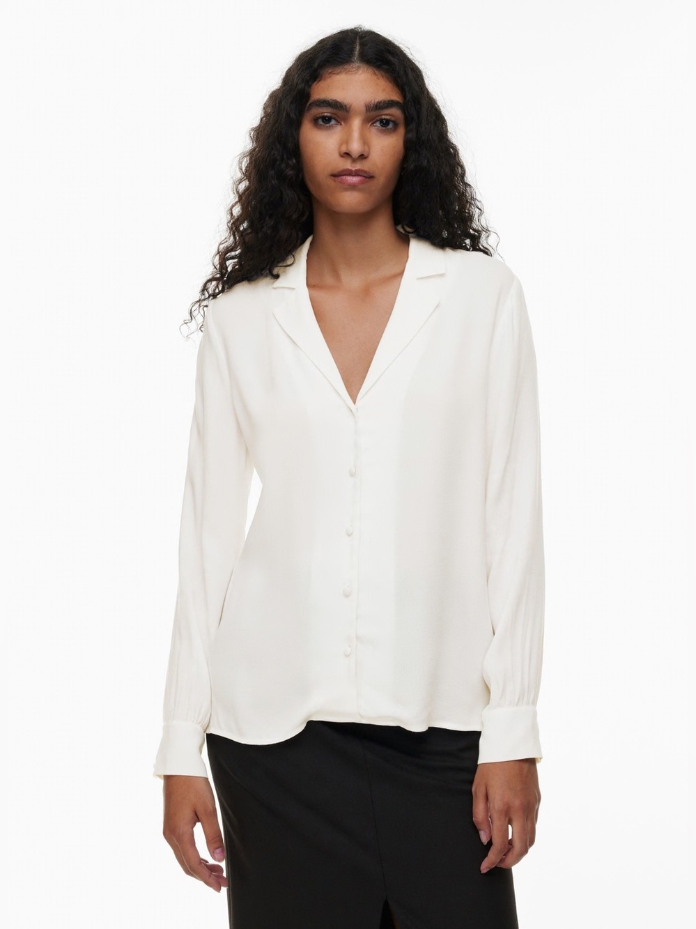 ARITZIA Wilfred Tulum Blouse Light Birch Size S